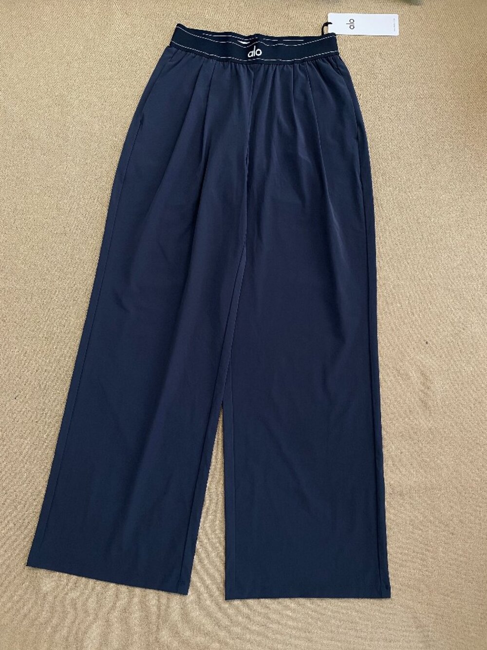 Navy Blue🚁Regular30” Inseam ALO Yoga Suit Up Trouser Straight&Wide Versatile - Picture 2 of 8